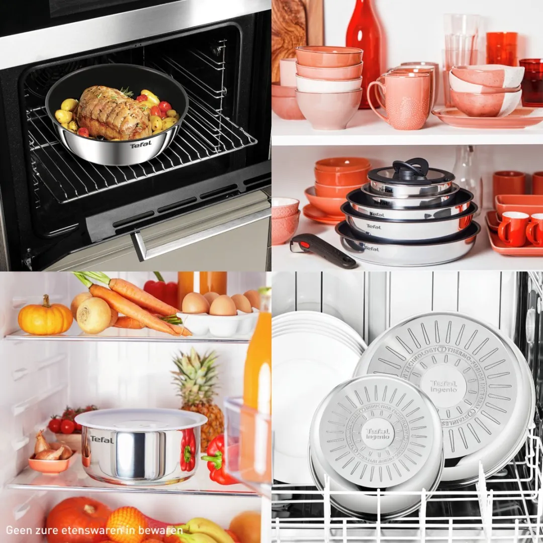 Tefal Ingenio Emotion L897SJ04 Pannenset 20-delig - Inductie - Zwart