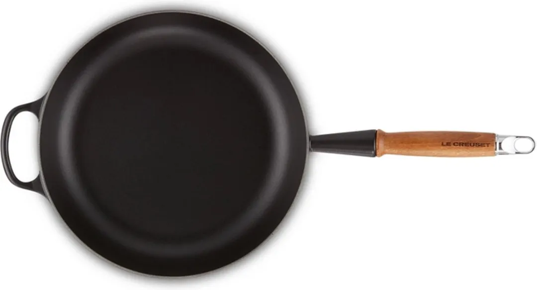 Le Creuset Signature Hapjespan 28cm - 3.6L - Mat Zwart - afbeelding 6 van 6