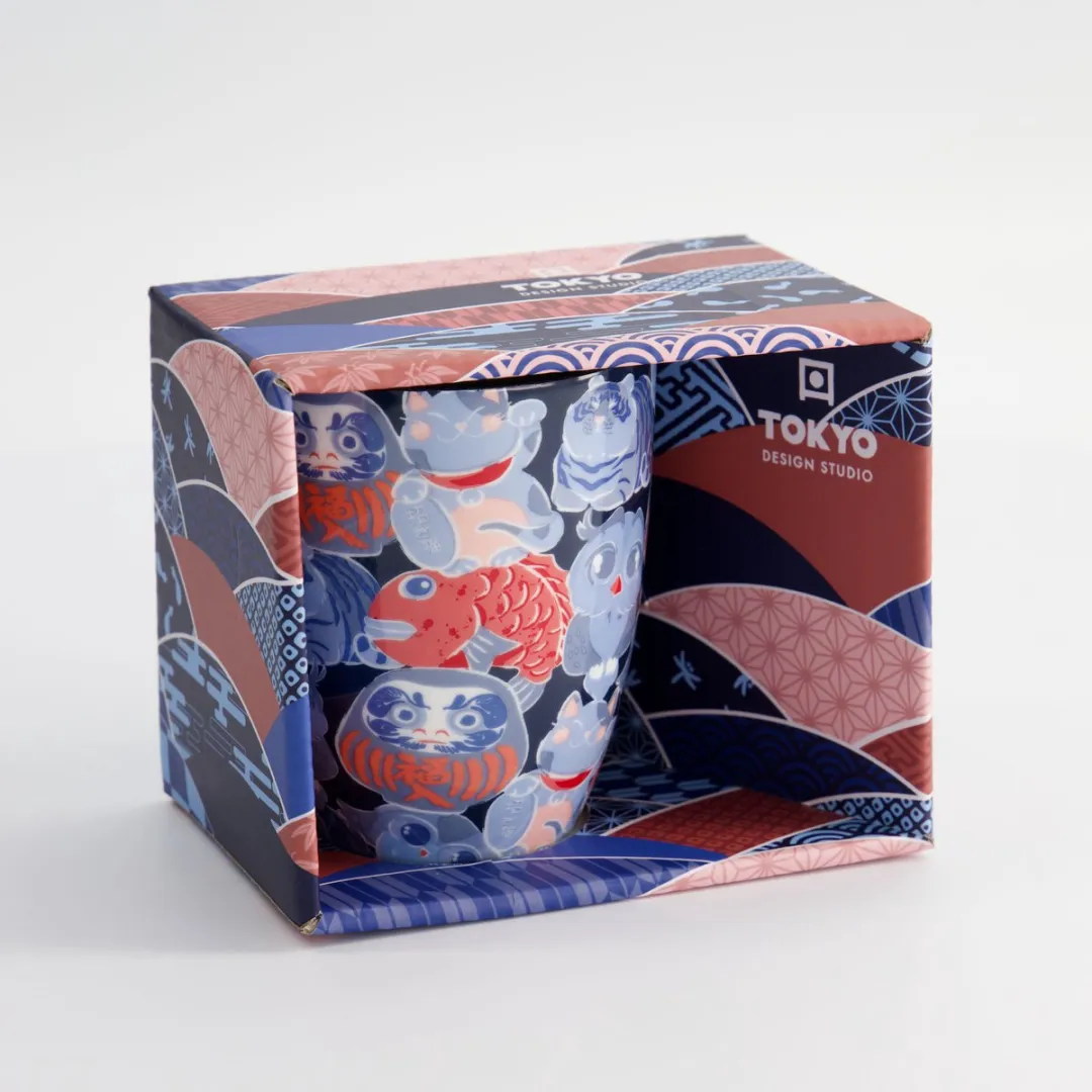 Tokyo Design Studio Lucky Daruma Lucky Cat Mok