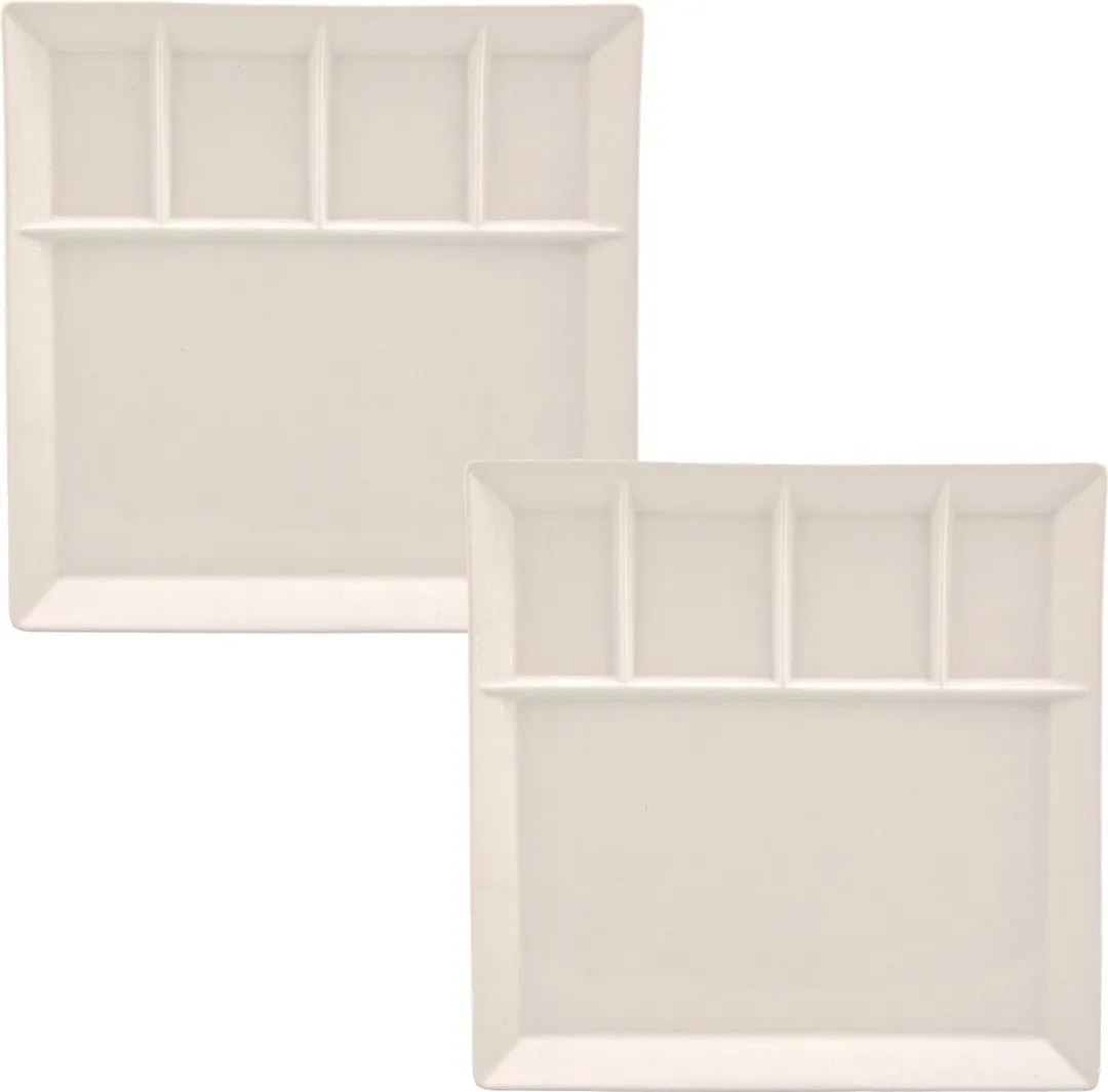 Svenska Living Vakjesbord 6-delig - 5-vaks - 24cm - Wit