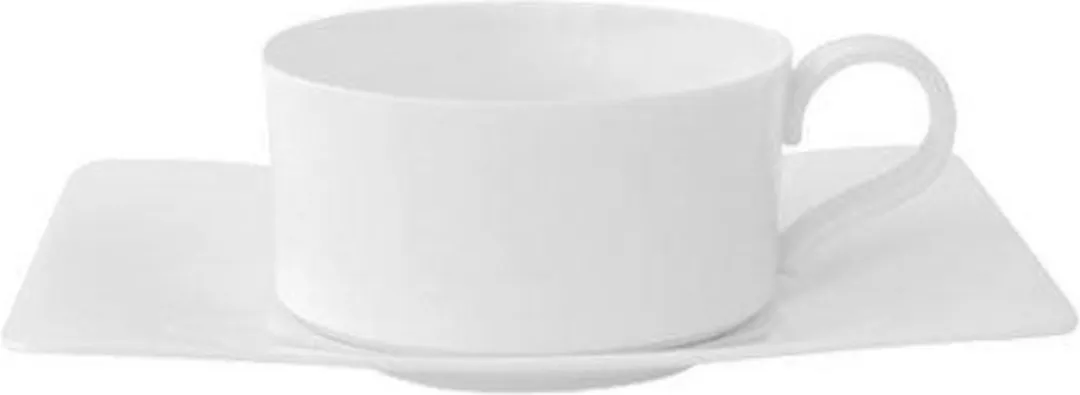 Villeroy & Boch Modern Grace Theekop met schotel 150ml - wit