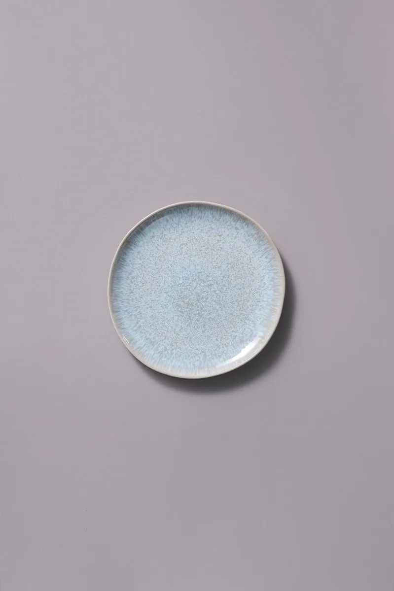 Palmer Light Blue Sea Bordenset - 2 Stuks ø 22,5cm - Wit/Lichtblauw