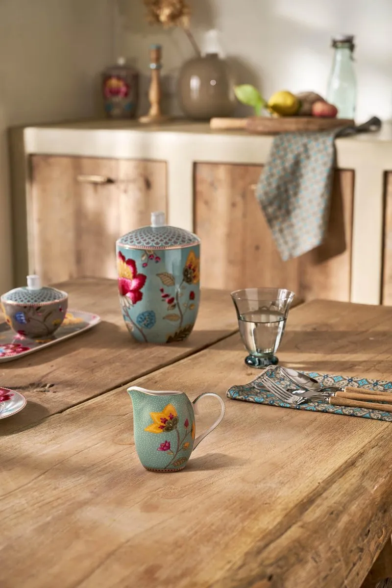 Pip Studio Blooming Tales Melkkan 280ml - Porselein - Blauw