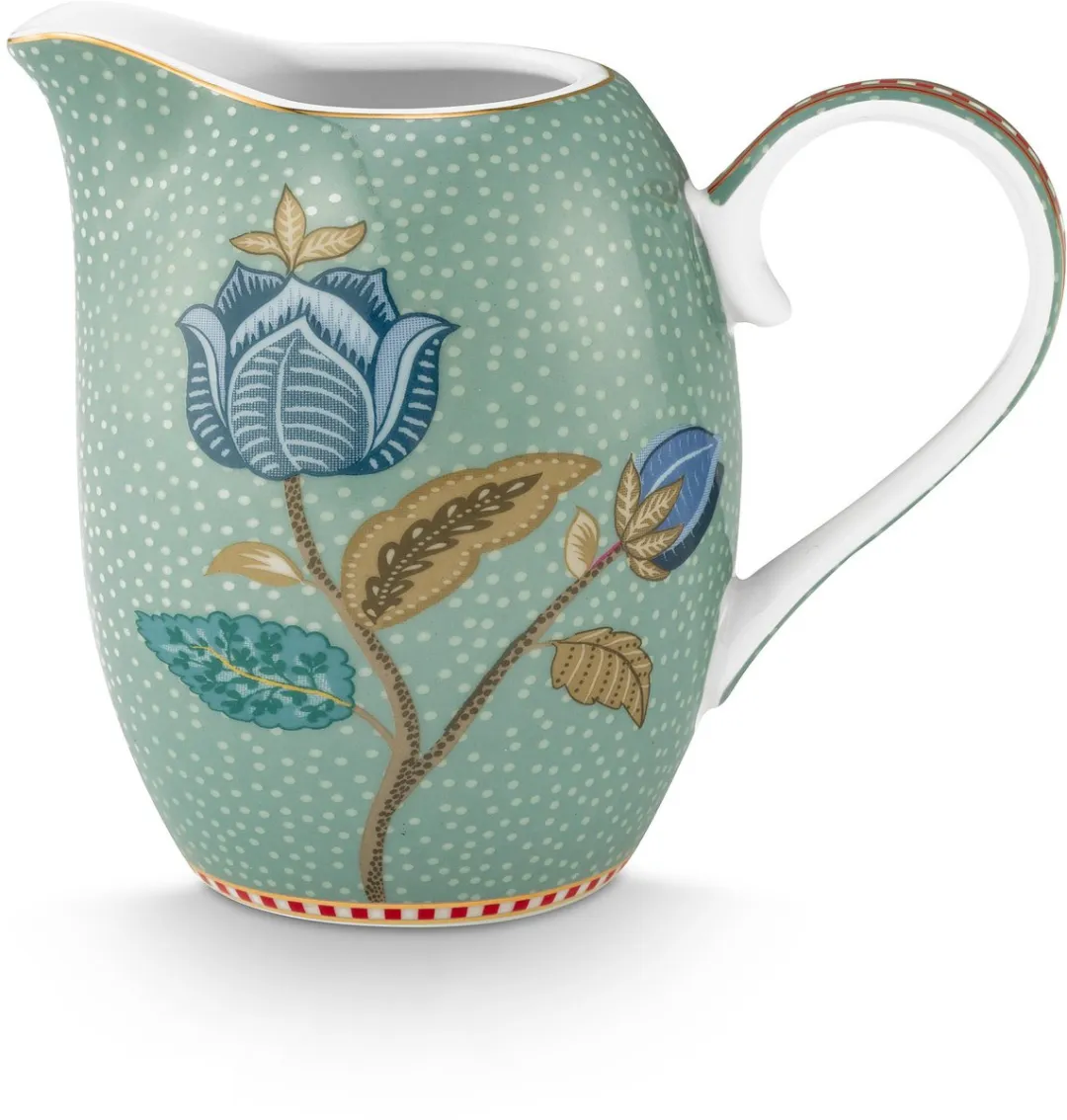 Pip Studio Blooming Tales Melkkan 280ml - Porselein - Blauw