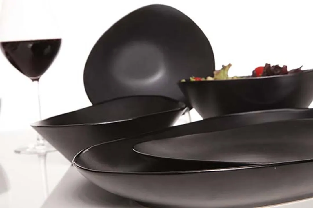 Cosy&Trendy Vongola Saladeschaal 20x18cm - Zwart