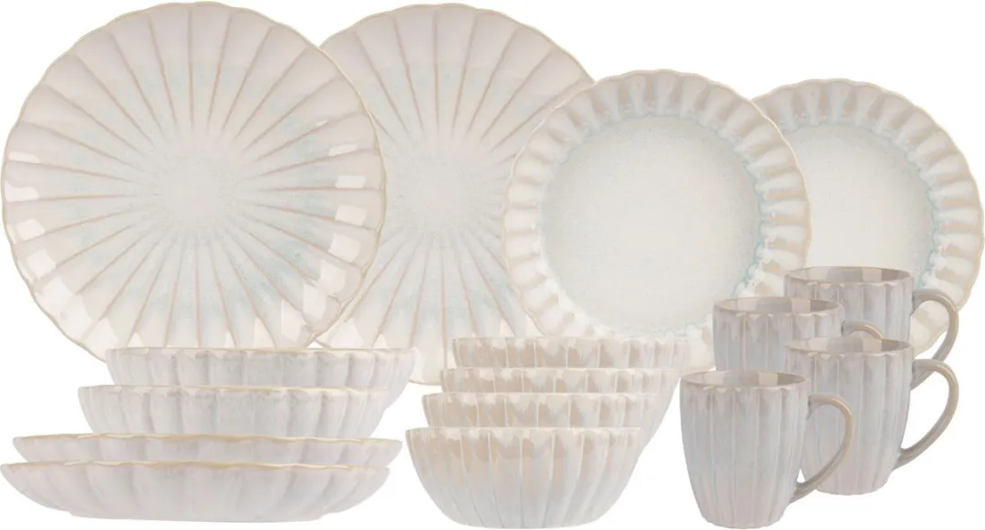 Cosy&Trendy Astera Serviesset 16-delig - Wit - afbeelding 6 van 6