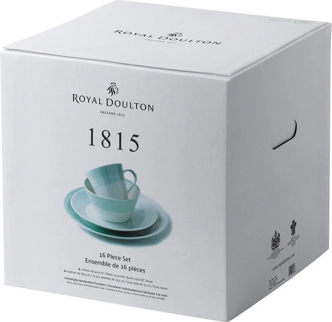Royal Doulton 1815 Serviesset Blauw - 16-delig