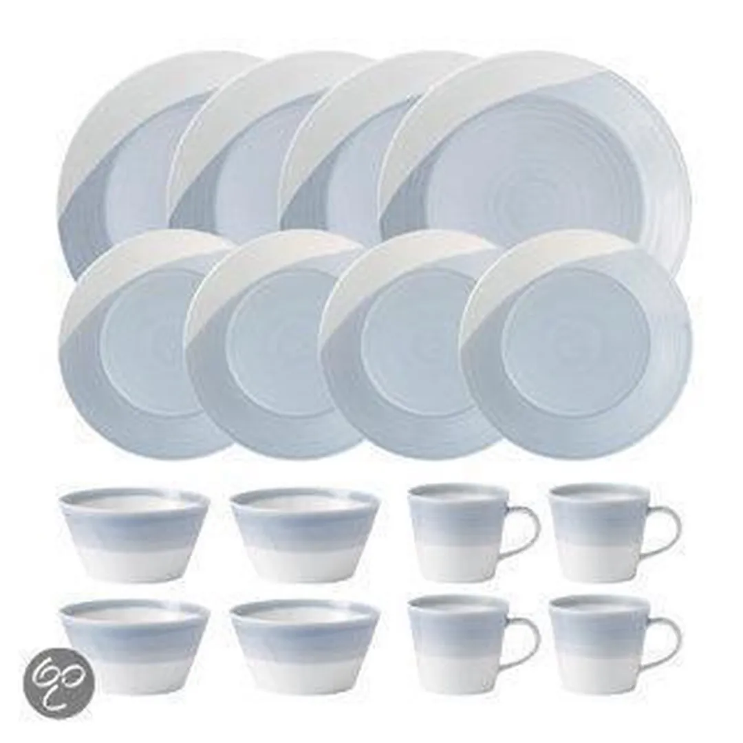 Royal Doulton 1815 Serviesset Blauw - 16-delig