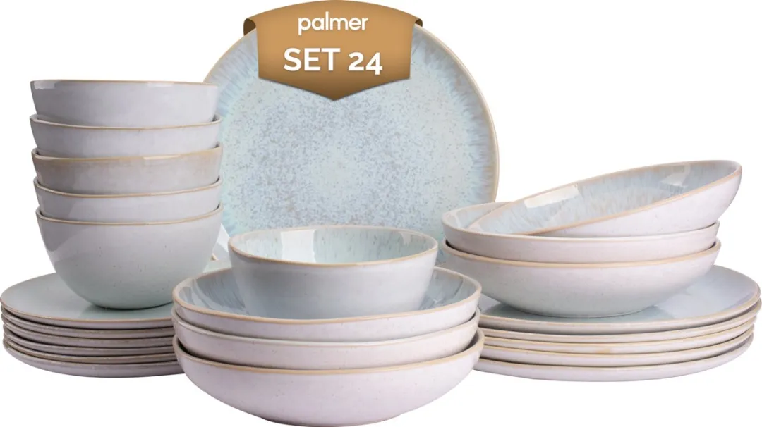 Palmer Light Blue Sea Serviesset 24-delig