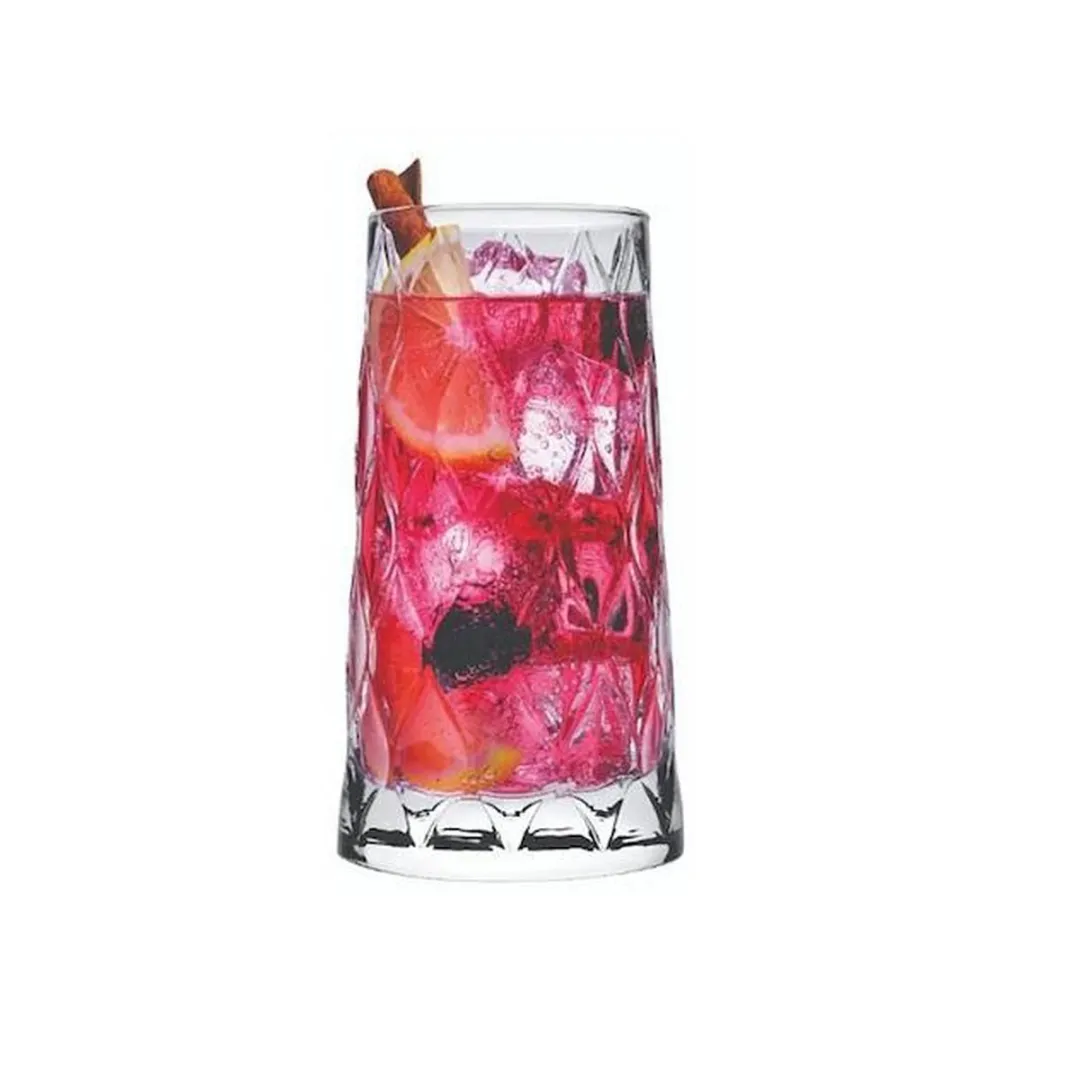 Pasabahce Leafy Longdrinkglazen Set 4x 450ml