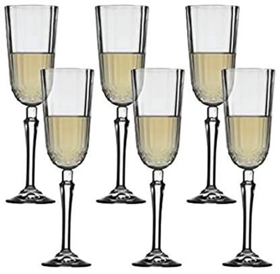 Pasabahce Diony 440210 Champagneflutes - Set van 6 - 125ml - Transparant
