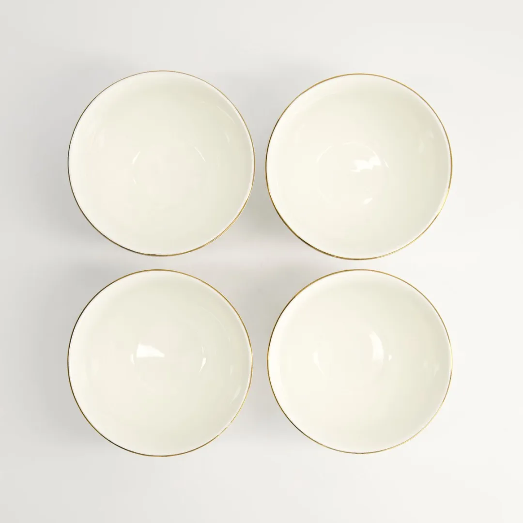 Tokyo Design Studio Nippon White Kommen Set - Ø11,4cm - 4 Stuks
