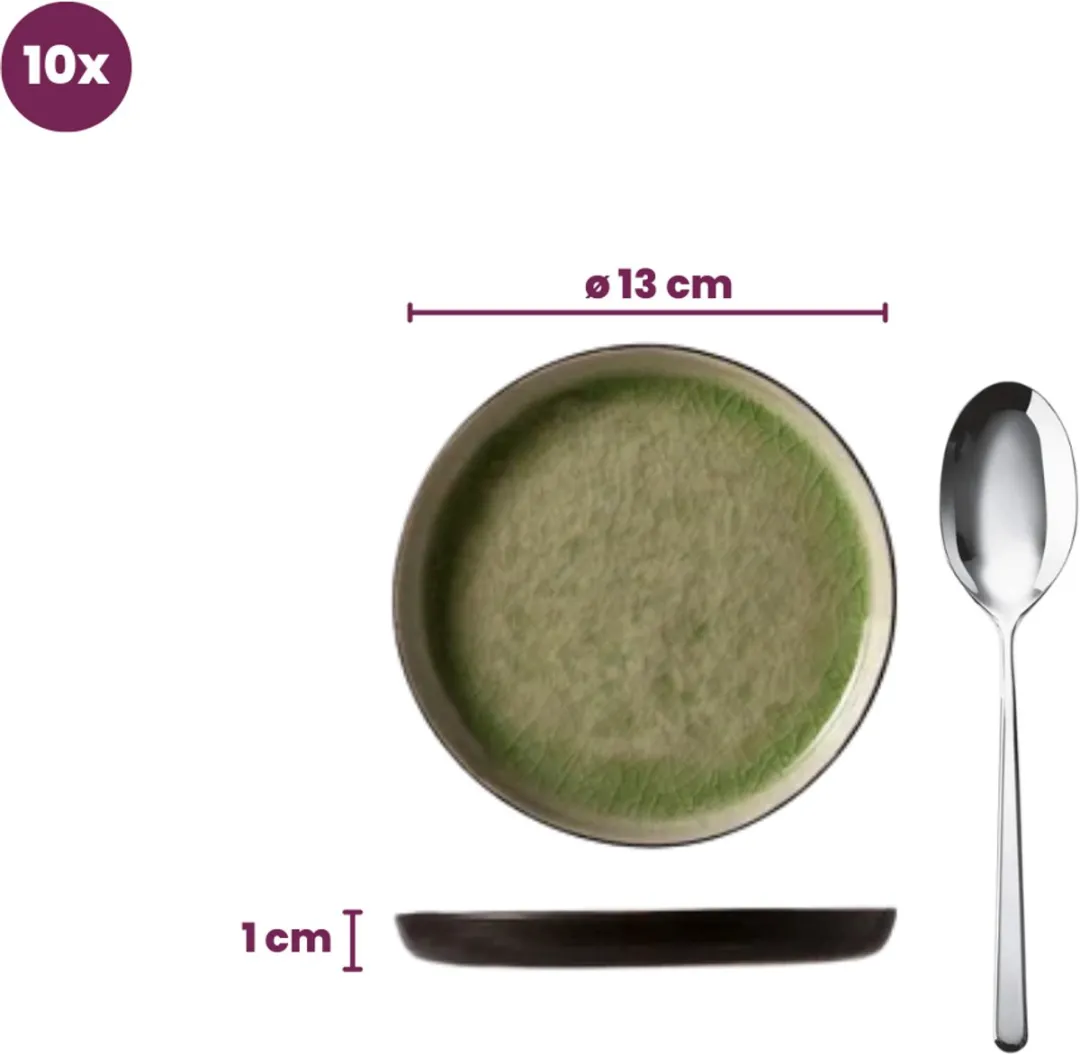 Cosy&Trendy Streetfood Bordjes Ø13cm - 10 Stuks - Assorti