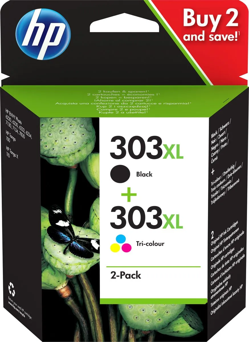 HP 303XL Inktcartridge - 1012ml - Zwart & Kleur