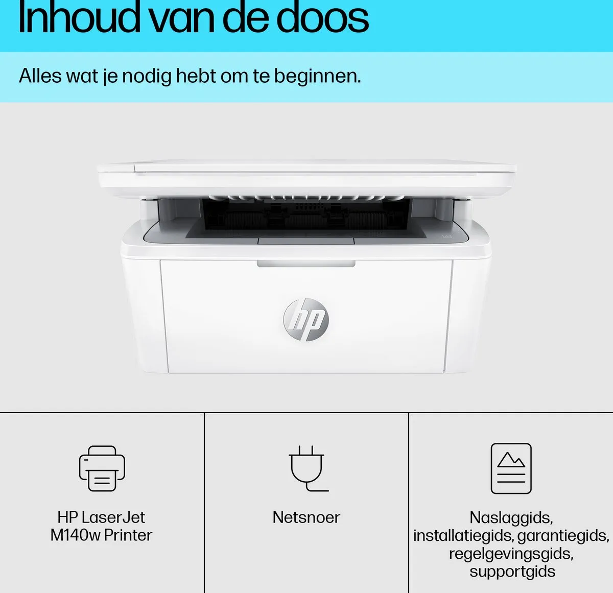 HP LaserJet M140w MFP - 150 Vel - Zwart-Wit