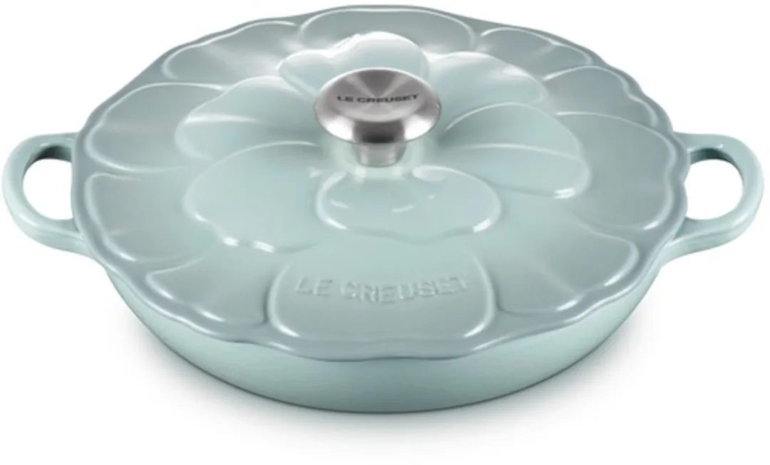 Le Creuset Braadpan Campagnard Bloesem 26cm - 2.2L - Sea Salt