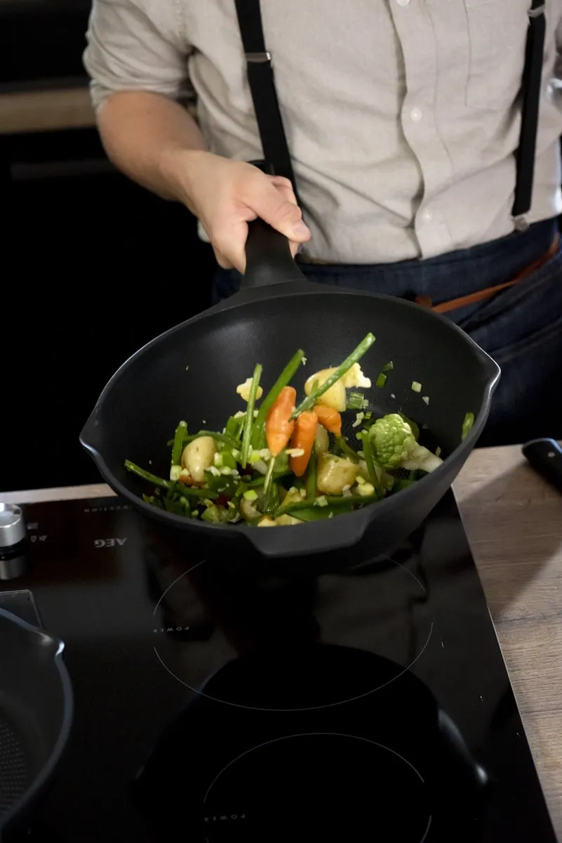 Tefal Robusto Koekenpan 24cm - Inductie - Non-Stick - Zwart