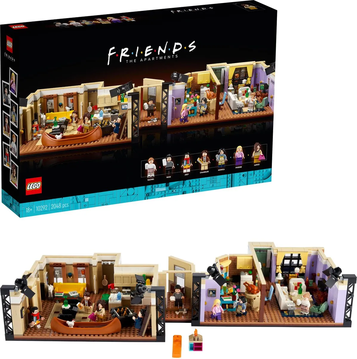 LEGO Creator Expert 10292 Appartementen van Friends - 2048 Stukken