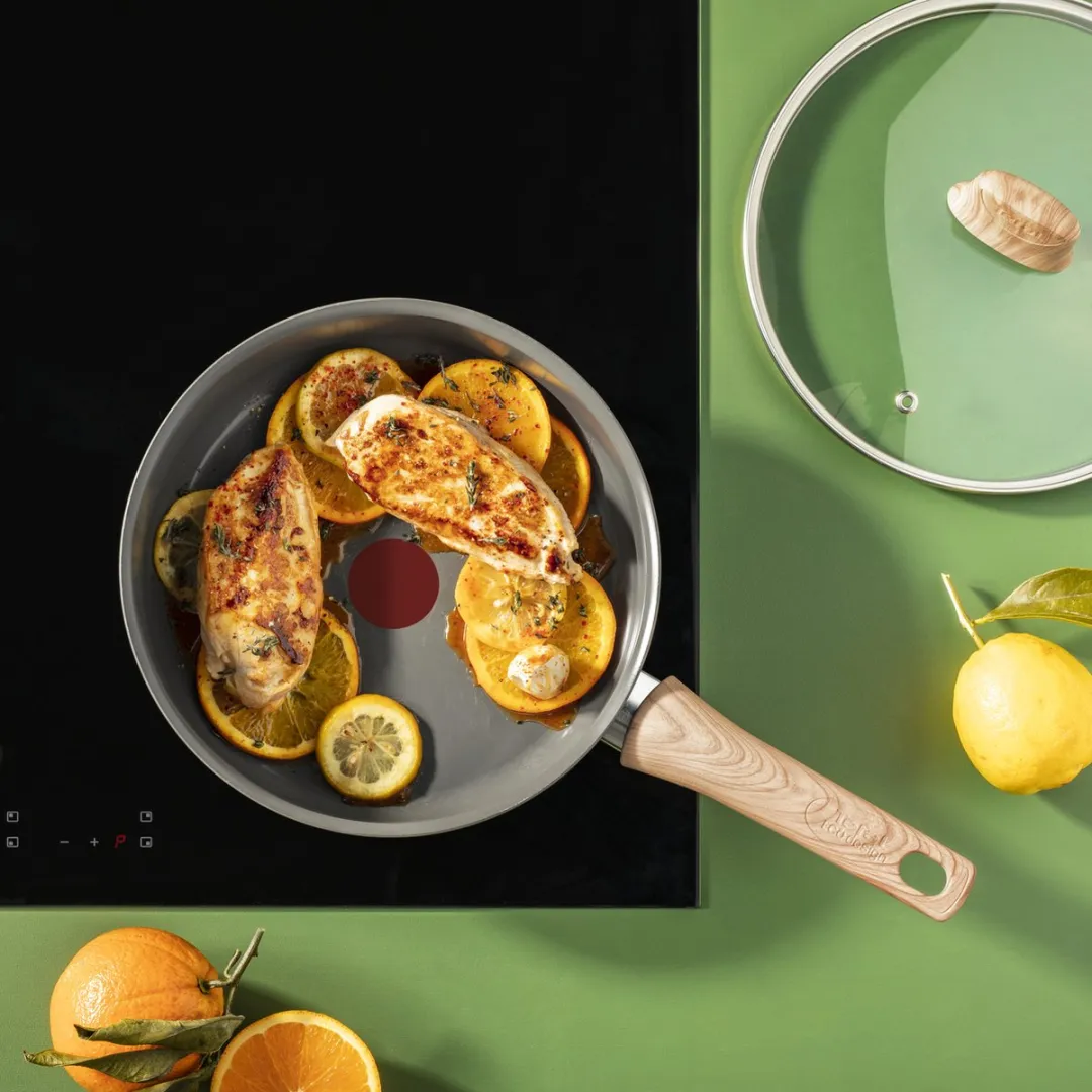 Tefal Renew Hapjespan Ø24cm - Keramisch - Grijs