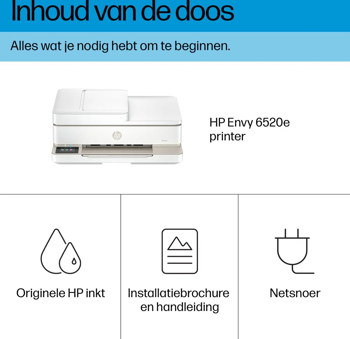 HP ENVY 6520e All-in-One Printer - Wit - afbeelding 6 van 6