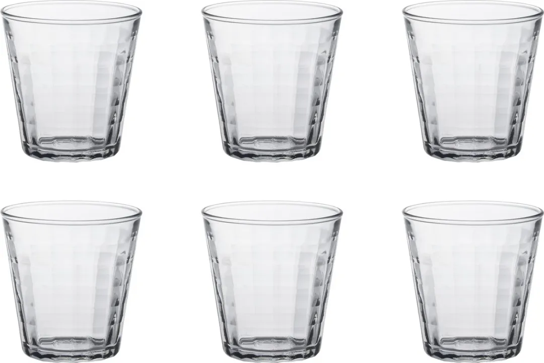 Duralex Prisme Waterglas 22 cl - Gehard glas - 6 stuks