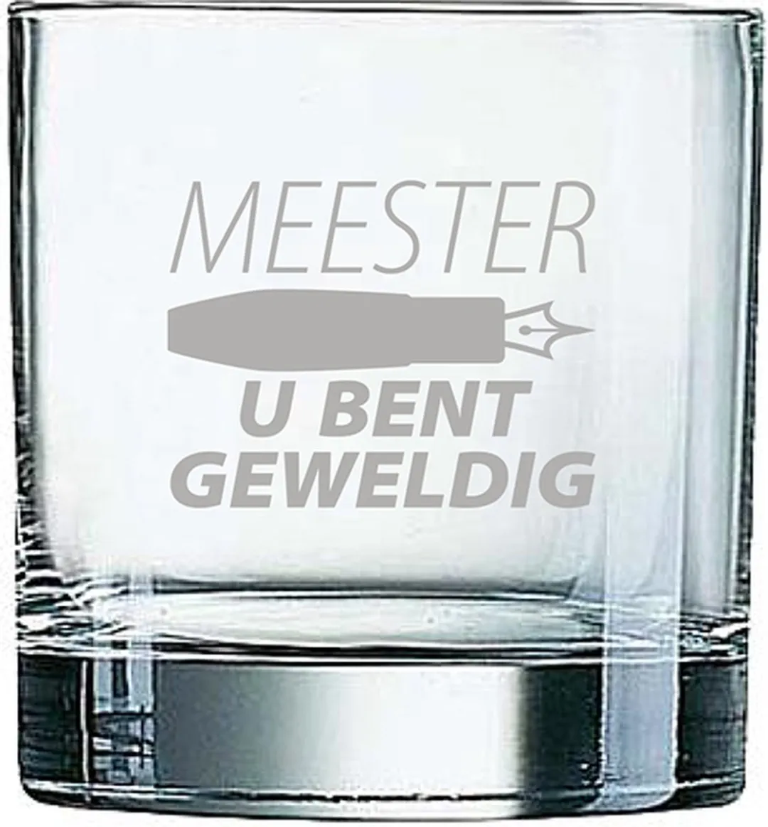 Arcoroc Whiskeyglas 38cl Gegraveerd