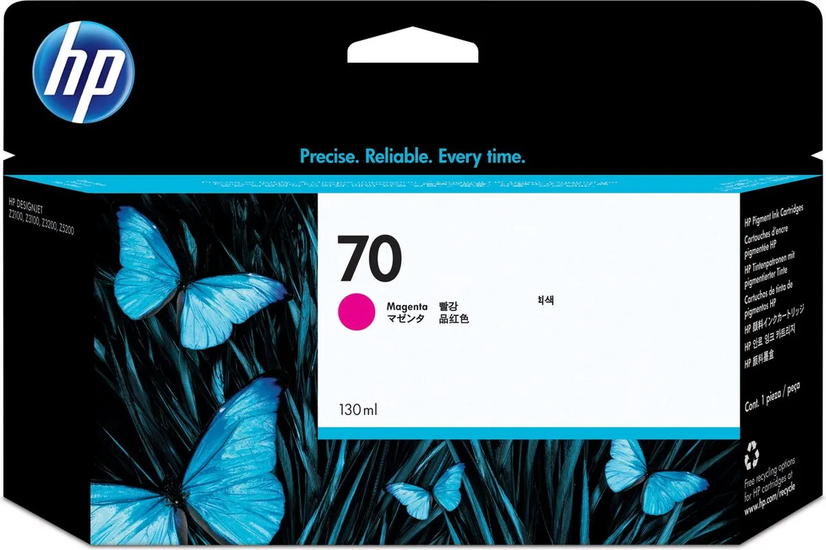 HP 70 Magenta Original Inktcartridge - 130ml