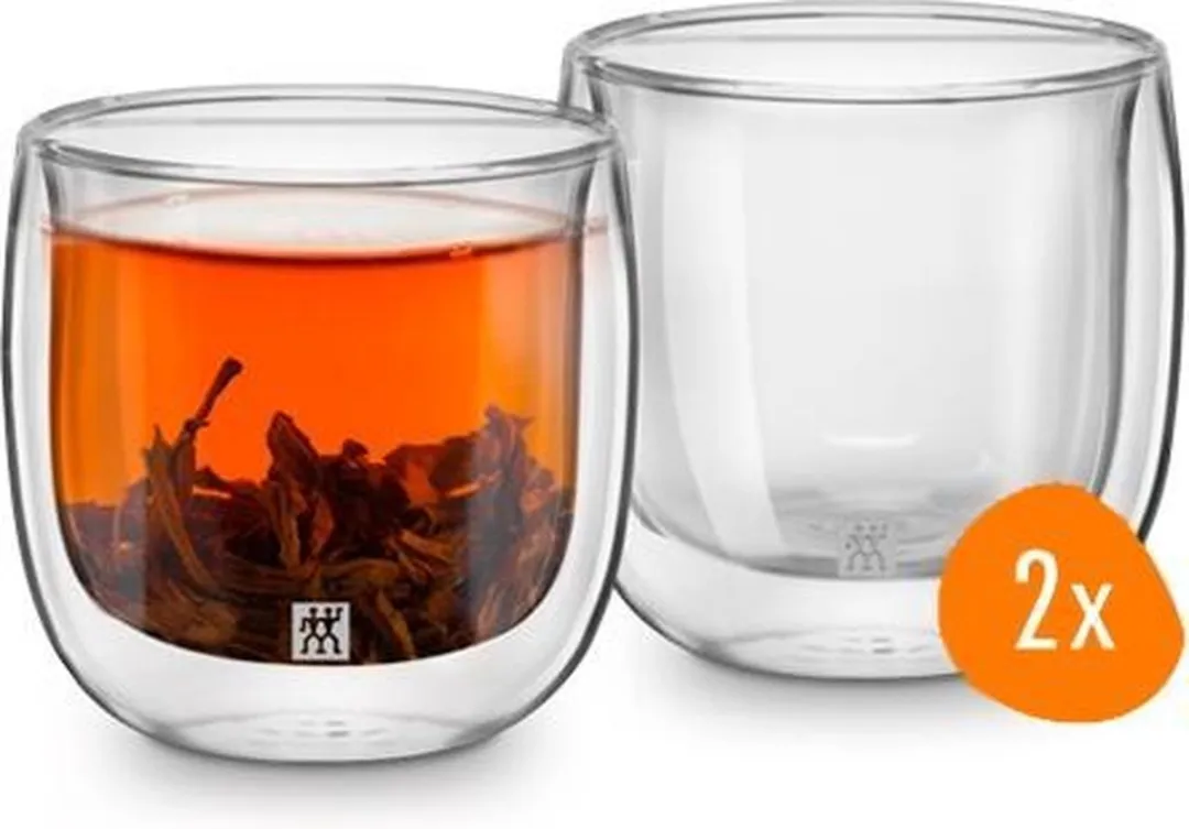 Zwilling Sorrento Dubbelwandig Theeglas - 240 ml - 2 stuks