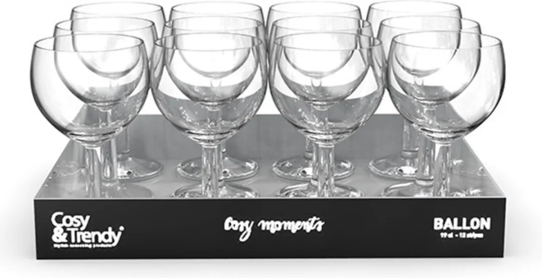 Cosy&Trendy Ballon Wijnglazen 250ml - 12 Stuks