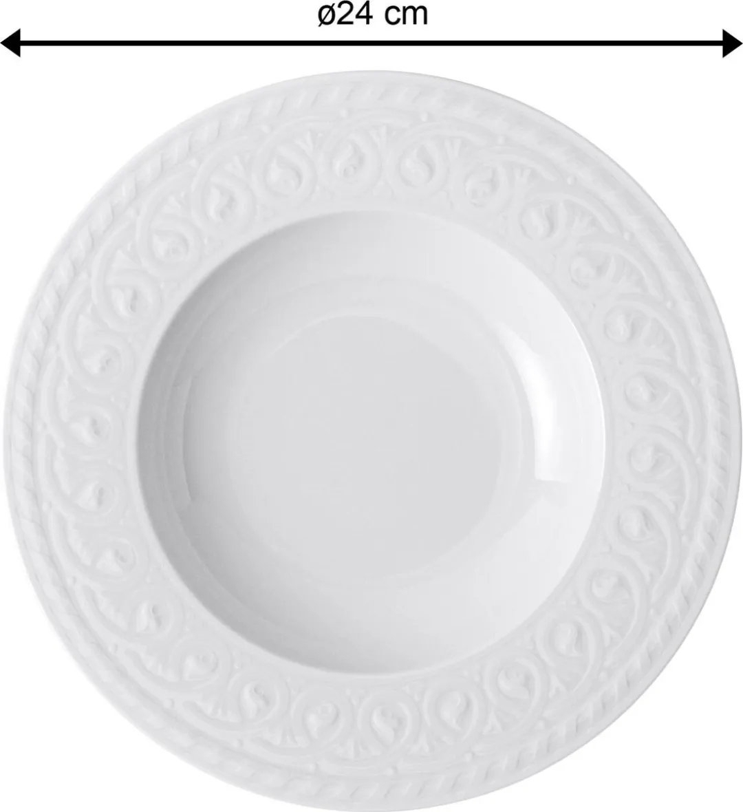 Villeroy & Boch Cellini Diep Bord 24cm - Wit