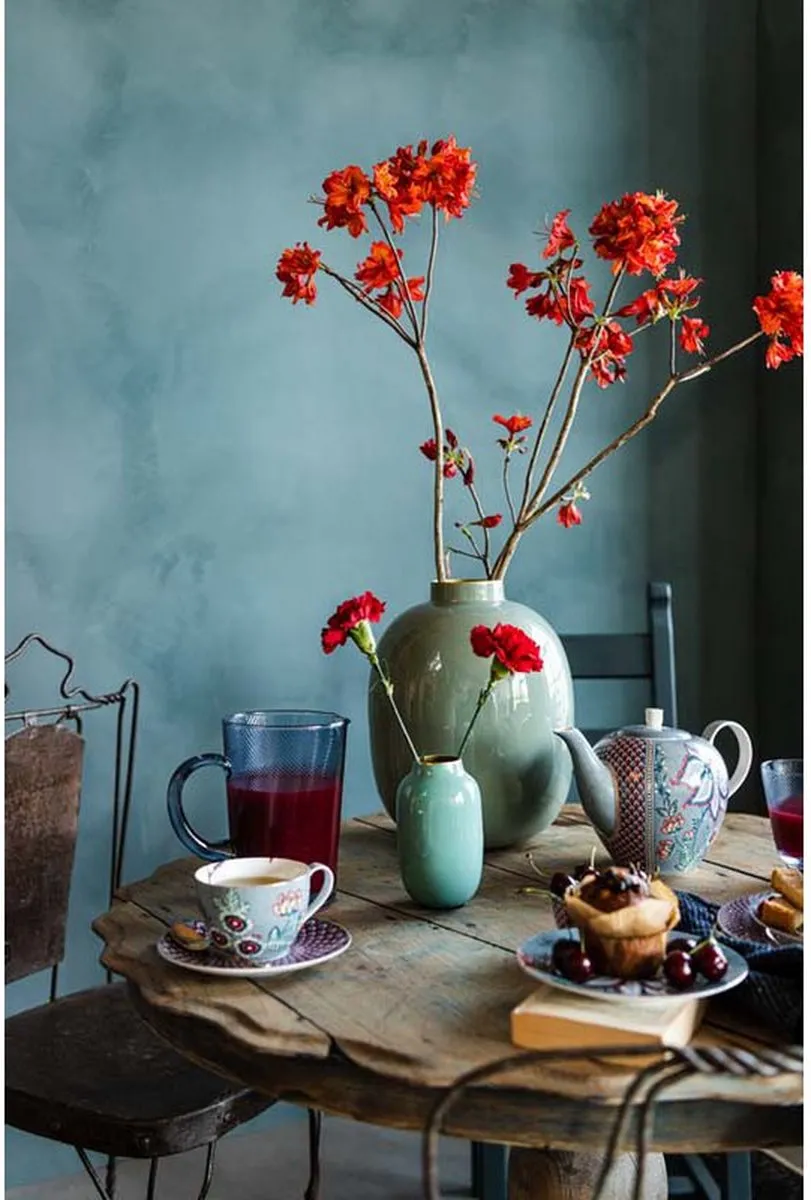 Pip Studio Flower Festival Theepot Lichtblauw - 1,6L