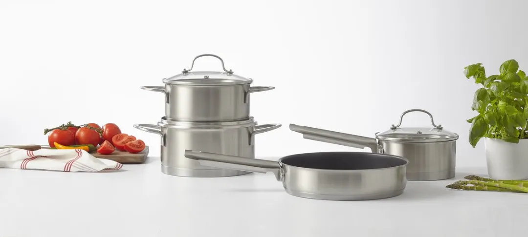 Inventum IPS437RVS Pannenset - 4-delig Inductie RVS
