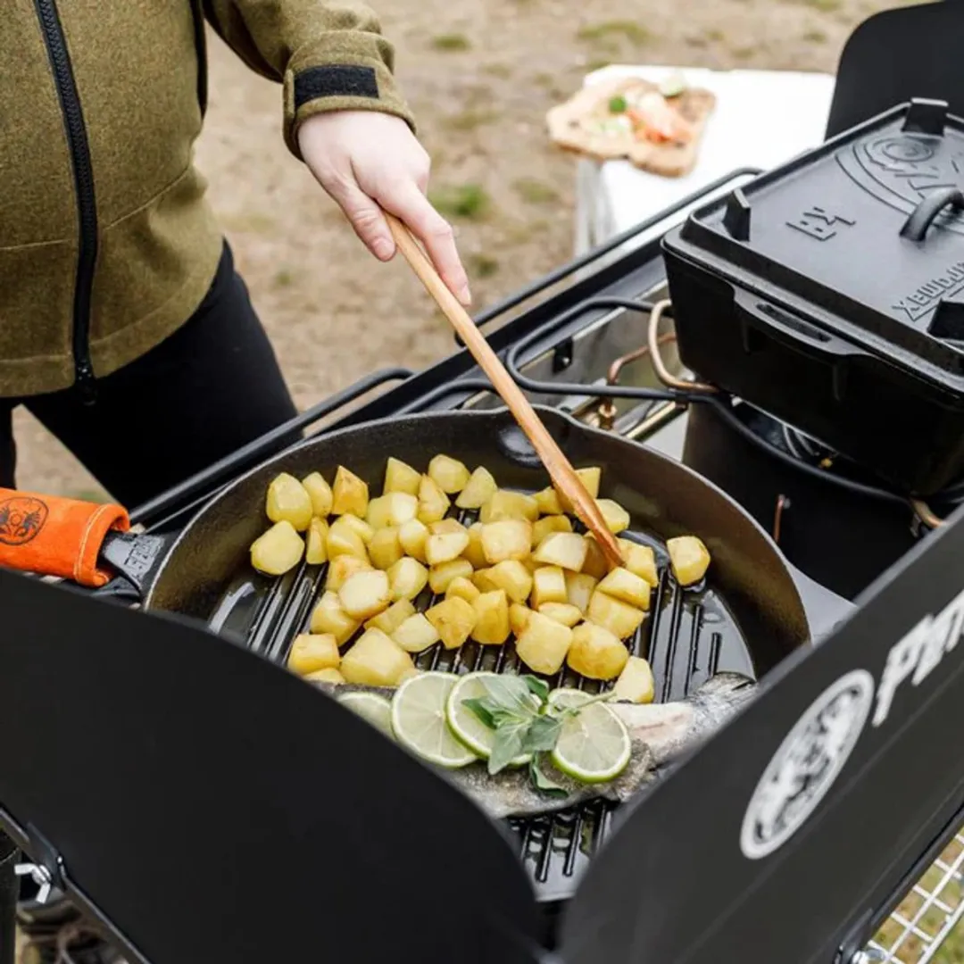 Petromax GP30 Grill Skillet 30cm - 2.5L - Zwart - afbeelding 6 van 6