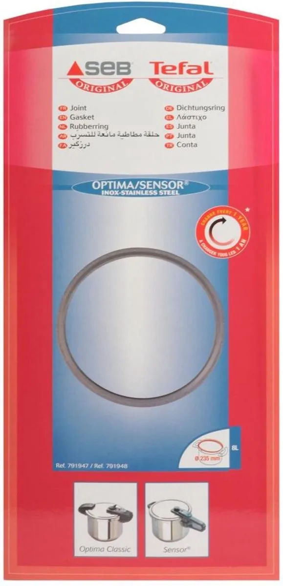 Tefal Dichting Optima Classic/Sensor Ø235mm 8L