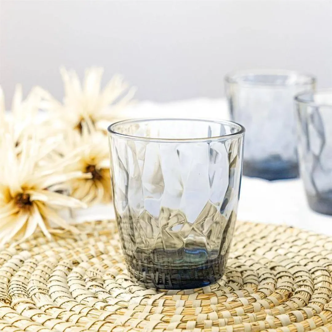 Bormioli Rocco Diamond Waterglas Blauw - 30cl - Set van 6