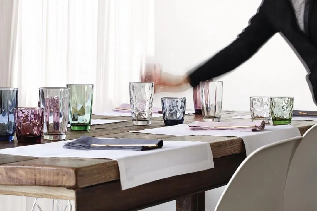 Bormioli Rocco Diamond Waterglas Blauw - 30cl - Set van 6