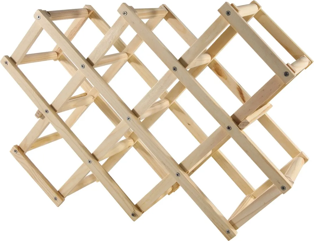 Svenska Living Wijnrek 10 Flessen - Hout - 31x45x12cm