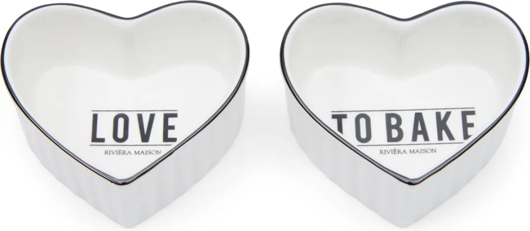 Riviera Maison Love To Bake Bowl 2 Stuks