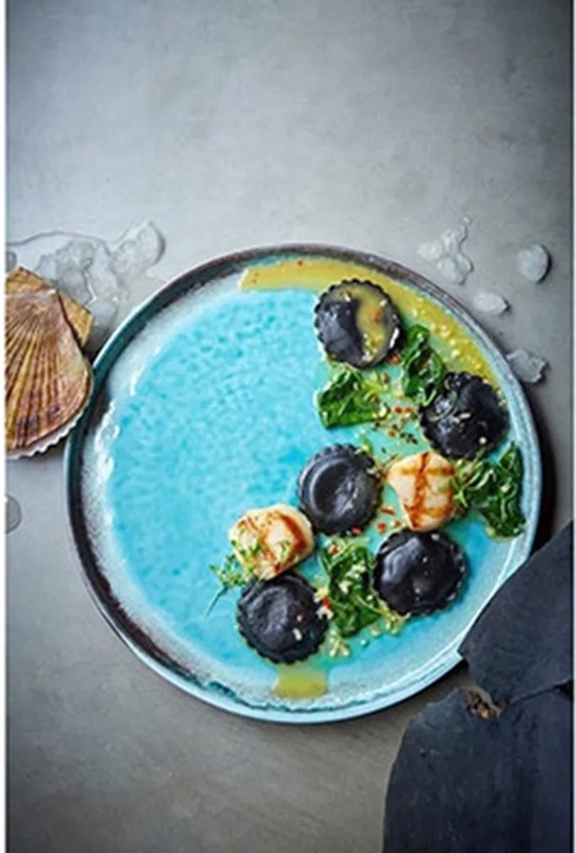 Cosy&Trendy Isabeau Dessertbord 22x22cm - Blauw - 2 Stuks
