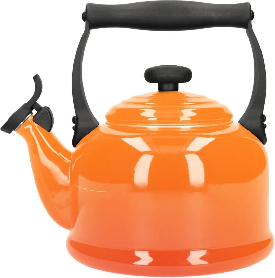Le Creuset Tradition Fluitketel 2.1L - Oranje/Rood