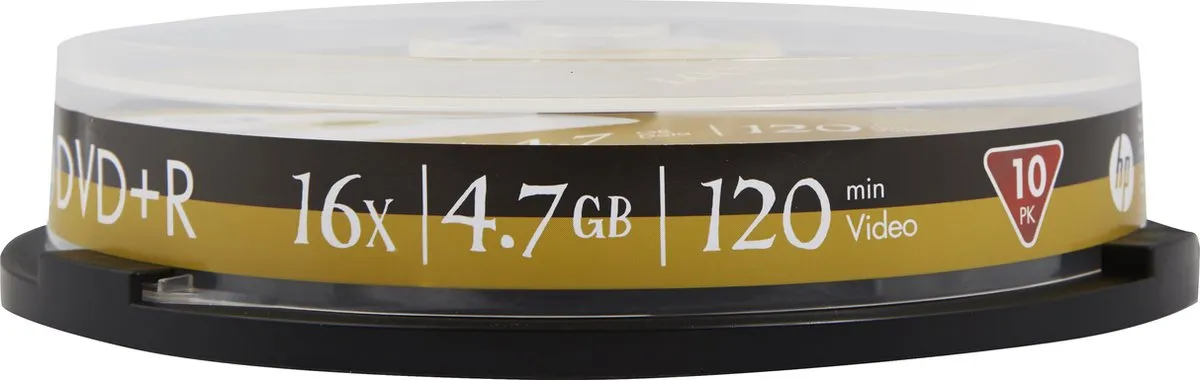 HP DME00027 DVD+R 4.7GB - 10 Stuks