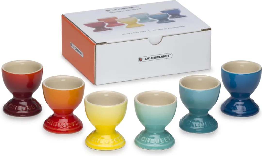 Le Creuset Eierdopjes Regenboog - 6 Stuks - afbeelding 6 van 6