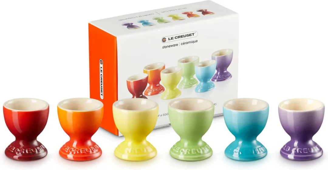 Le Creuset Eierdopjes Regenboog - 6 Stuks - afbeelding 2 van 6