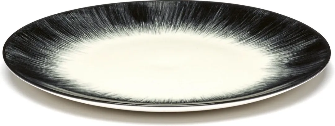 Serax Dé Tableware By Ann Demeulemeester Ontbijtbord Ø17,5cm - 2-delig Wit/Zwart