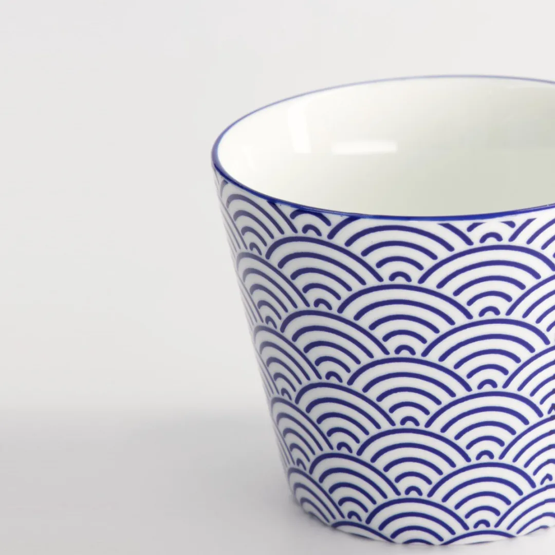 Tokyo Design Studio Nippon Blue Mok - Theekop 180ml - Blauw Wit