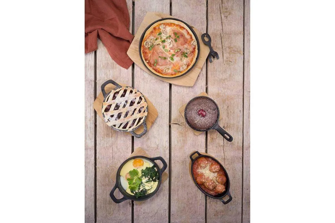 Cosy&Trendy Gietijzeren Gratinschaal 30x17x5cm - Zwart