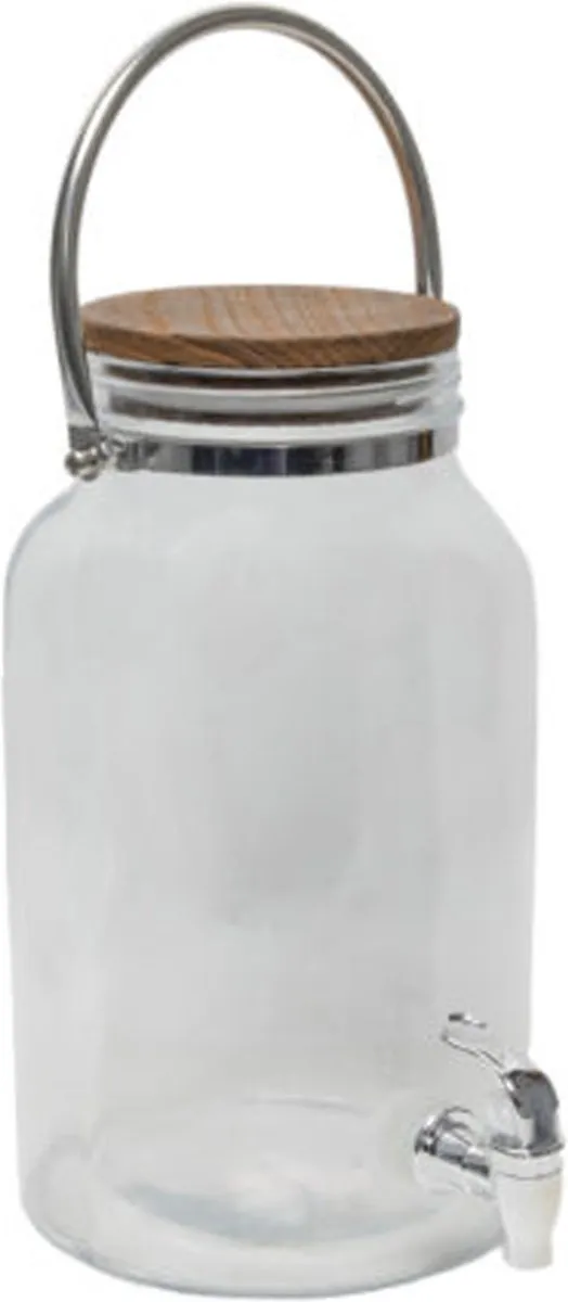 Svenska Living Drankdispenser 6L - Glas/Transparant - 18x21x31cm