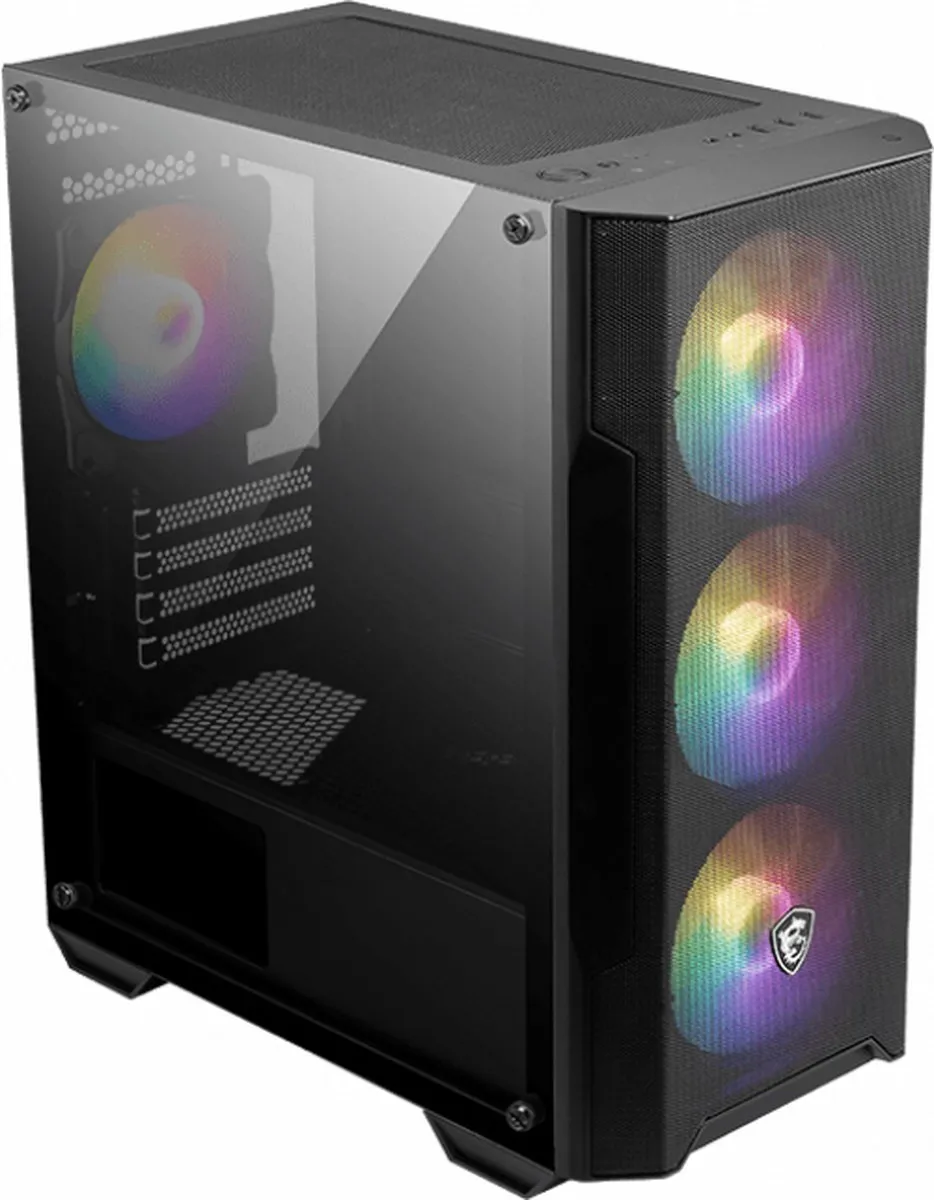 MSI MAG FORGE M100A ATX Behuizing - 4 Ventilatoren