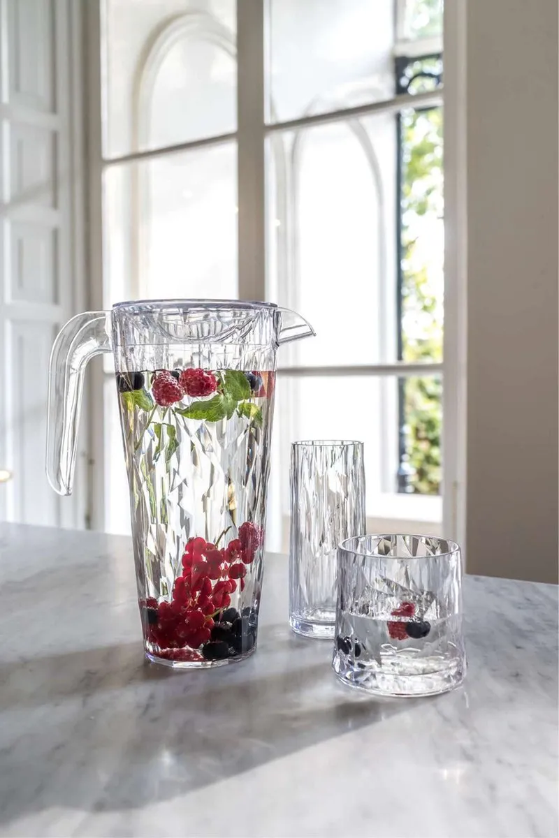 Koziol Superglas Club Kan Set - 4 Stuks Transparant