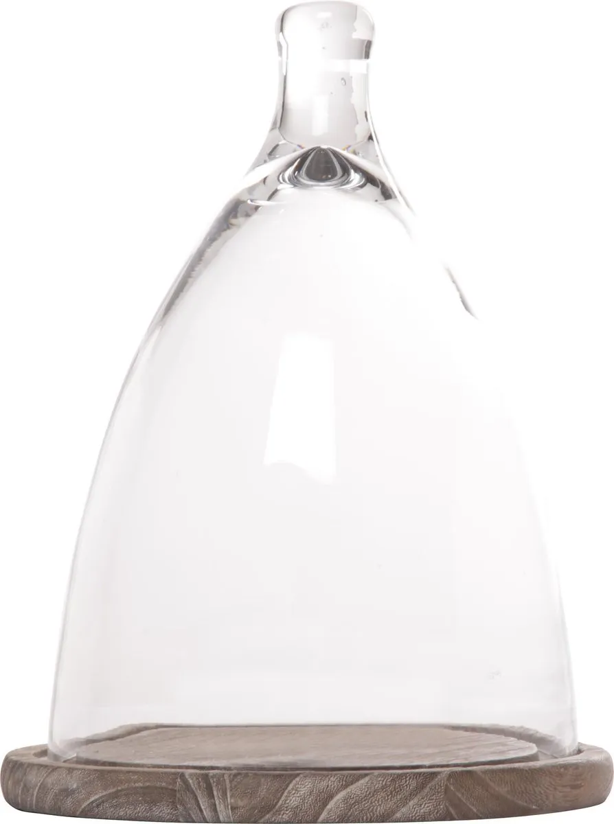 Cosy&Trendy Stolp Glas Hout Rond Ø24.2cm